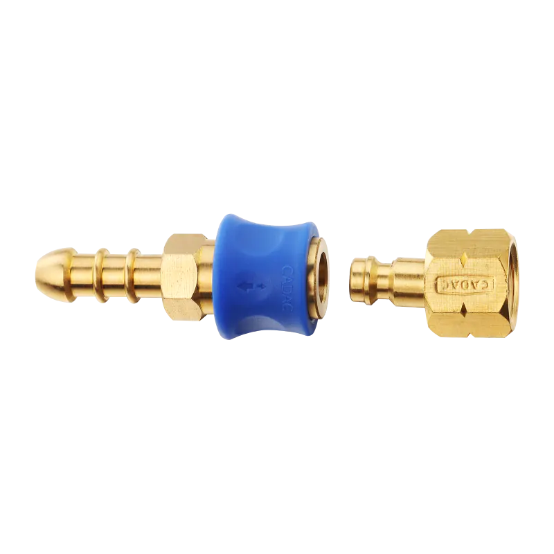 Gas hose shop connector