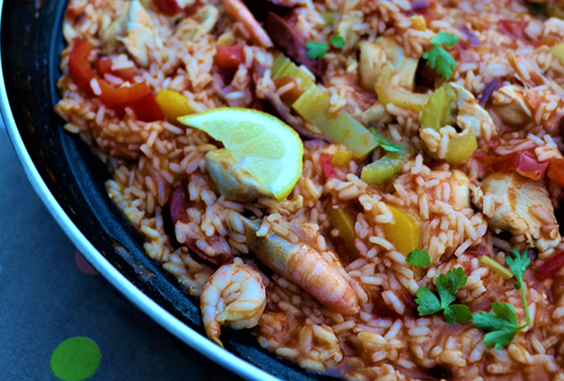 Chicken Prawn Jambalaya