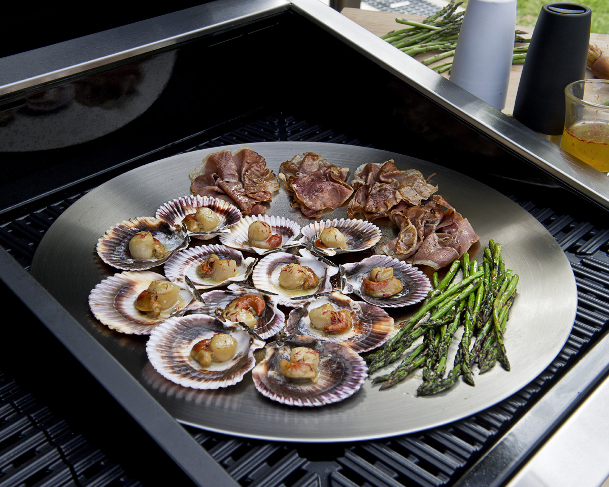 Jakobsmuscheln mit Safranfenchel und Queller